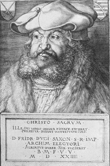 Portrait of Frederick the Wise, Albrecht Durer